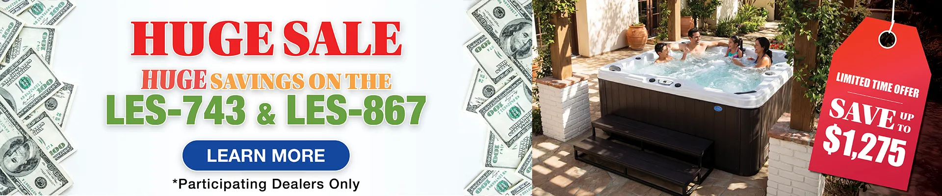 Calspas hot tub being used in a family setting - Cumberland